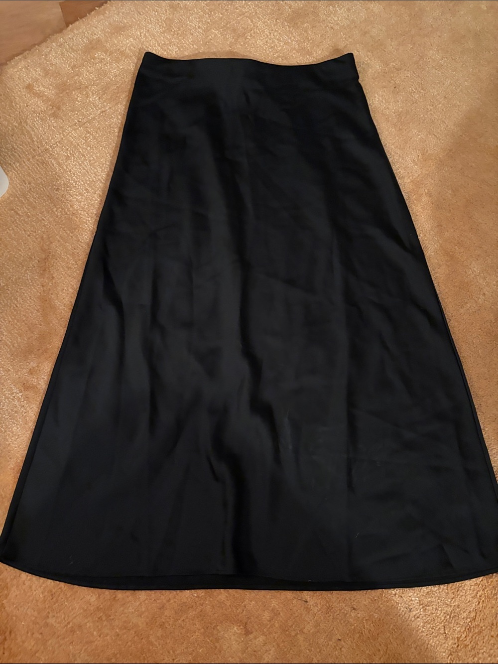 J. Crew Black Slip Skirt